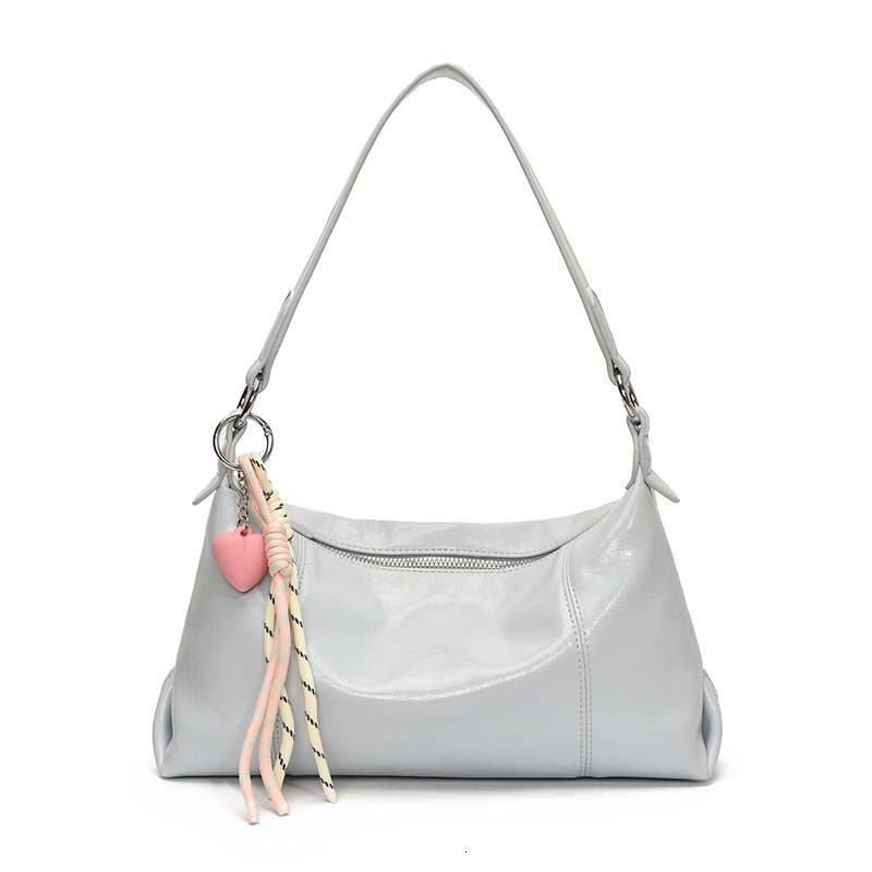 2025 New Large Capacity Fashion Versatile Commuter Underarm Soft Leather Simple Handbag Casual Shoulder Bag for Women