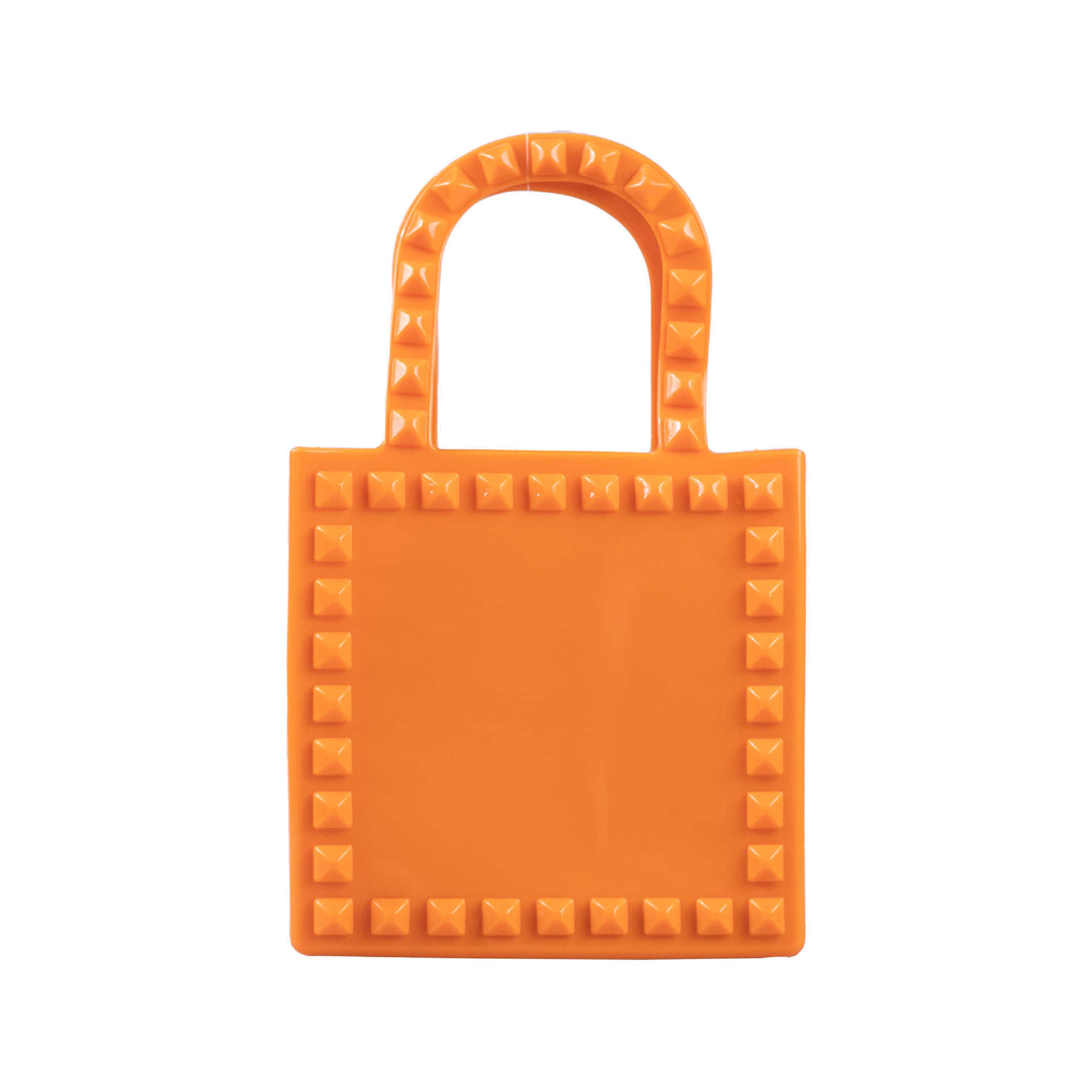 Pvc Jelly Bag Fashion and Versatile Rivet Vegetable Basket Durable and Easy to Wash Summer Womens Handbag