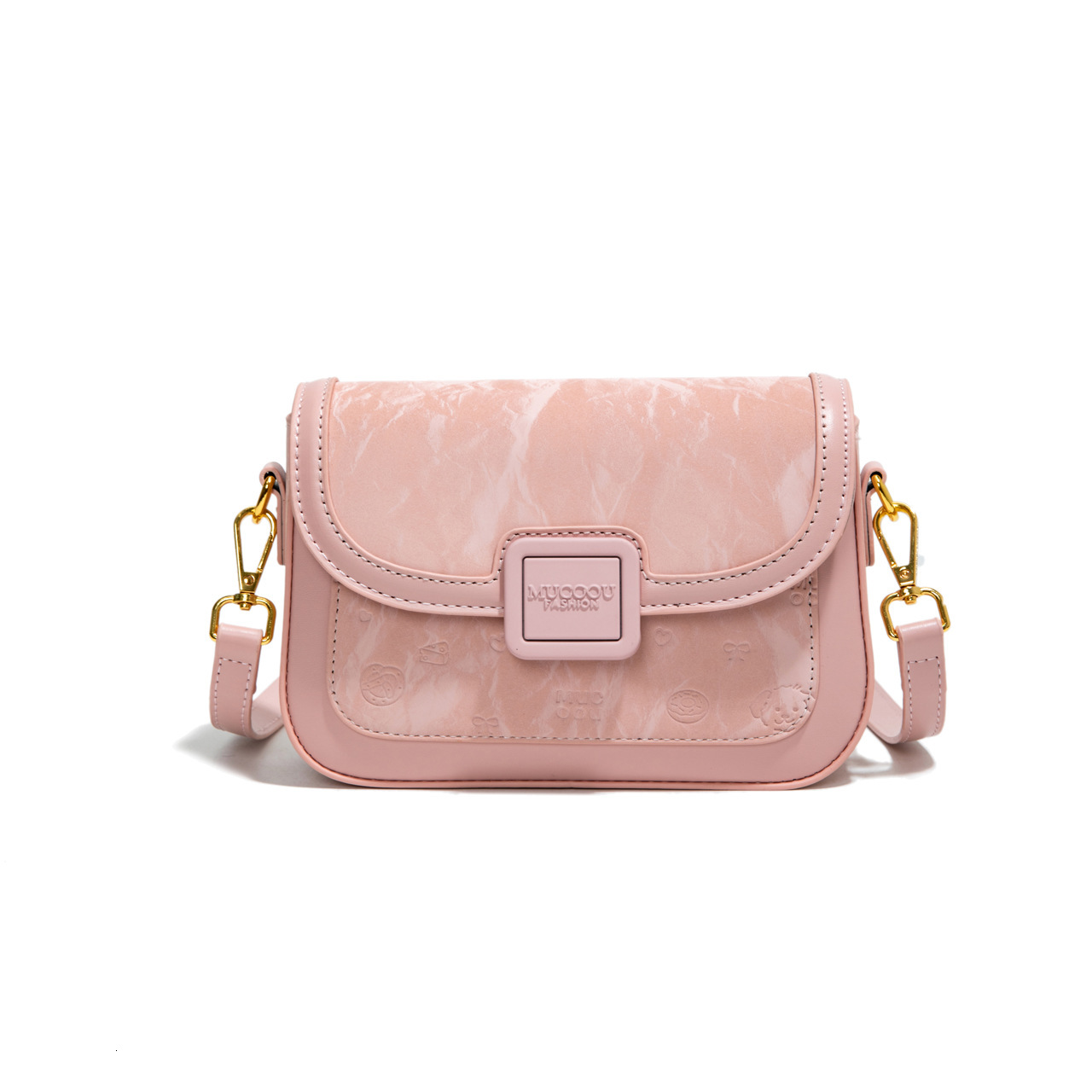 Yuezi Textured Underarm for Women 2025 Summer New Fashion Small Square Simple Versatile Shoulder Crossbody Bag