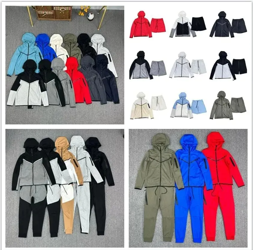 Mens Womens Nocta Hoodies Tracksuits Jackets Tracksuit Tech fleece Full Zip Hooded Sweatshirt Loose Pants Man Black White Grey Sports Suit