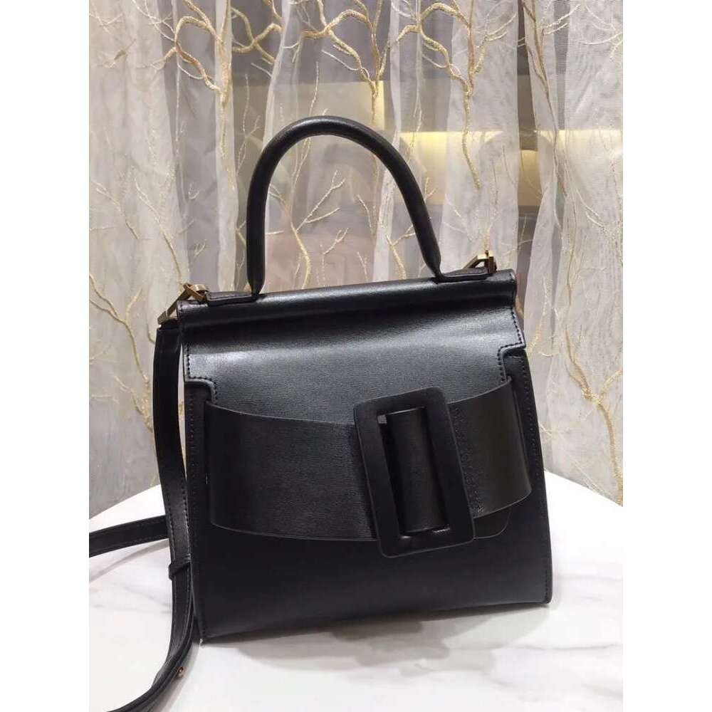 Office Ladies Fashion Tote Elegant Genuine Flap Bag Solid Color Vintage Cow Leather Handbag Women Single Shoulder Bags
