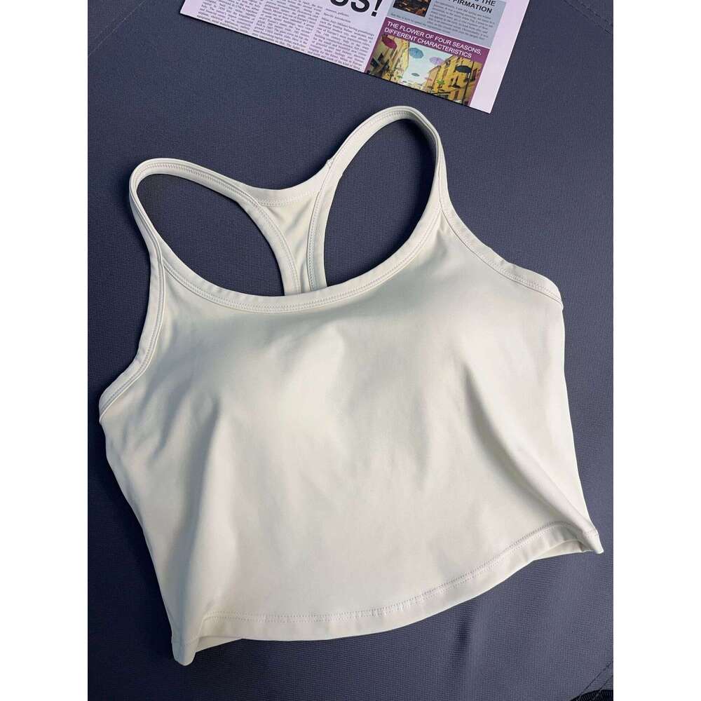 Yoga vest women's new shock-absorbing gathering shaping fixed cup, running, wearing training, fitness, beautiful back sports bra