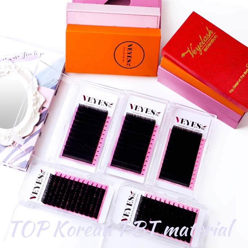 VEYES Handmade Russian Volume Lash Extensions Individual Eyelash Extension with Free Design Private Label Cashmere