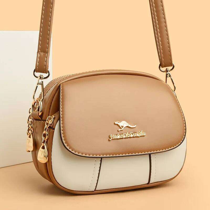 Women's New Summer Fashion Soft Leather Casual Shoulder Mobile Phone Niche Crossbody Bag