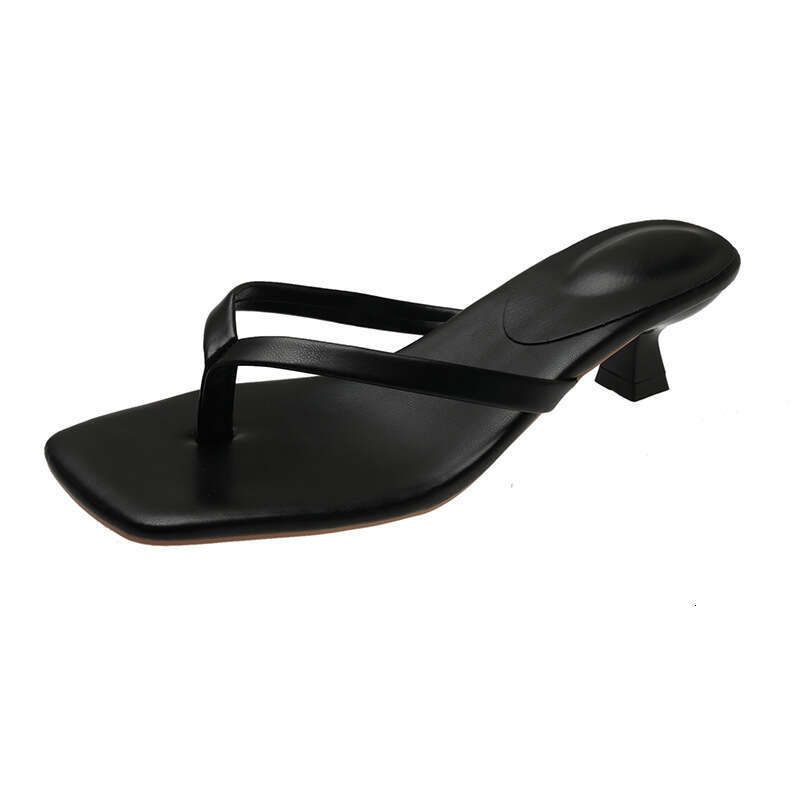 Fashionable summer new fairy style square toe high-heeled women's sandals, summer women's sandals