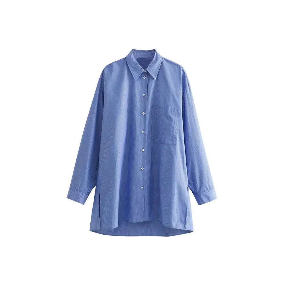 2024 Spring Summer Women's Suit Short Sets 2 Pieces Stripe Long Shirts Woman Shorts Two Piece Set Womens Outfits