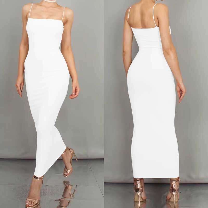 Backless Sexy Dress Sexy Bodycon Strap Long Party Gown Dress Sexy Flowy Dresses
