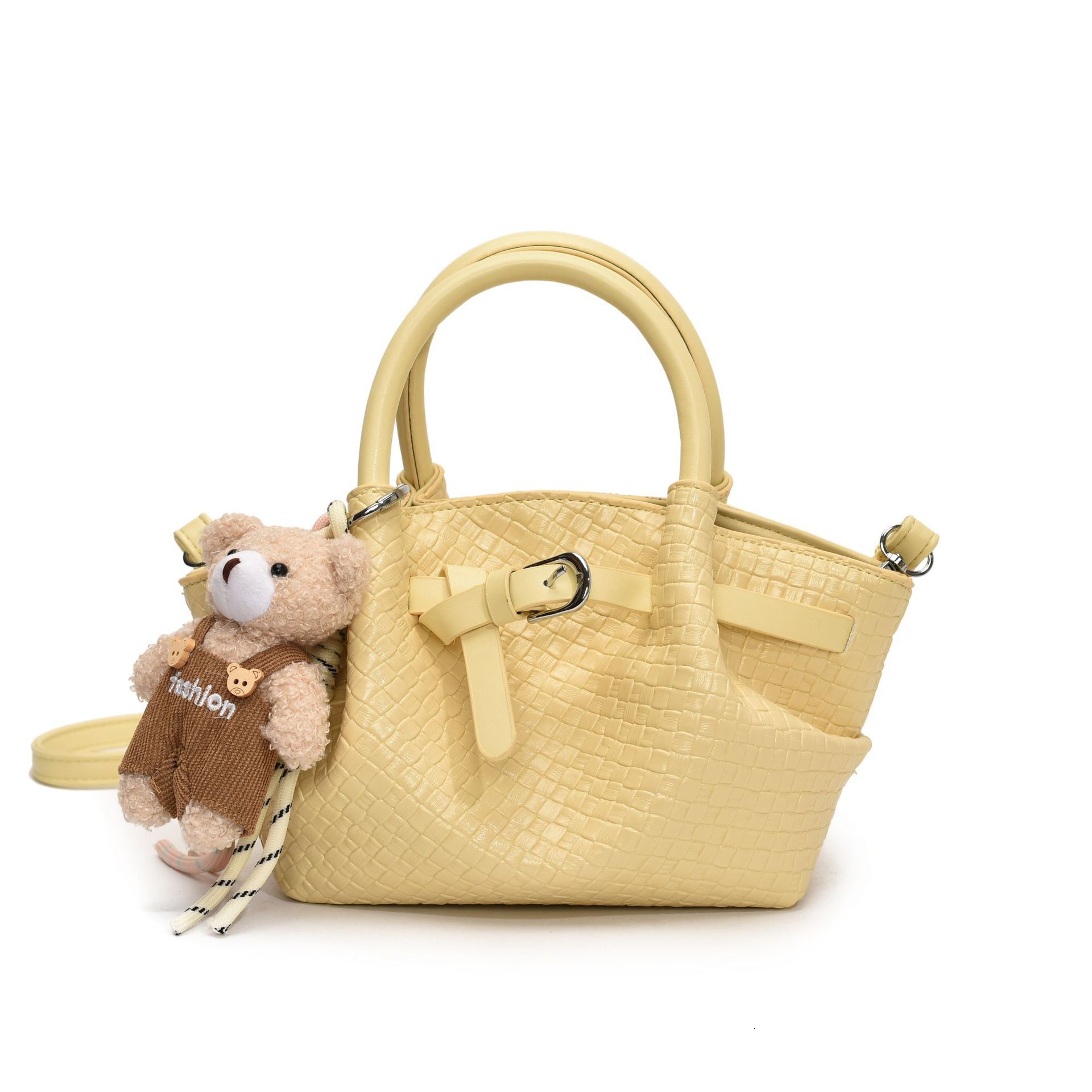 High-End Handheld Basket for Women 2025 New Fashion Woven Pattern Shoulder Versatile Commuter Crossbody Bag