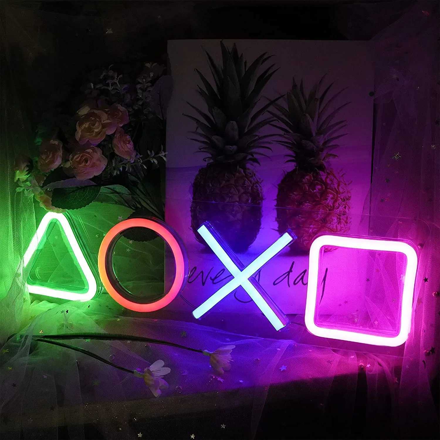 Neon Sign Custom Game Icon Light for Wall Hanging Atmosphere Playstation Lamp LED Colorful Lighting Room Bar Club Player Decor W250526