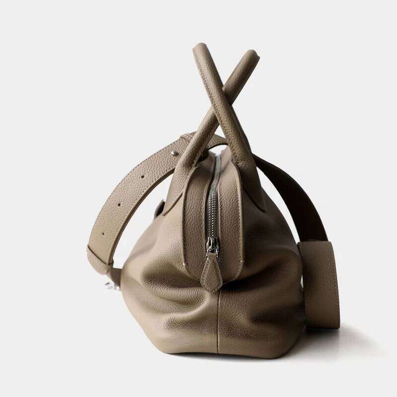 Hot Selling High-Quality Large Capacity Cowhide Tote Fashionable Commuting Handbag Elegant Casual Shell Women's Bag