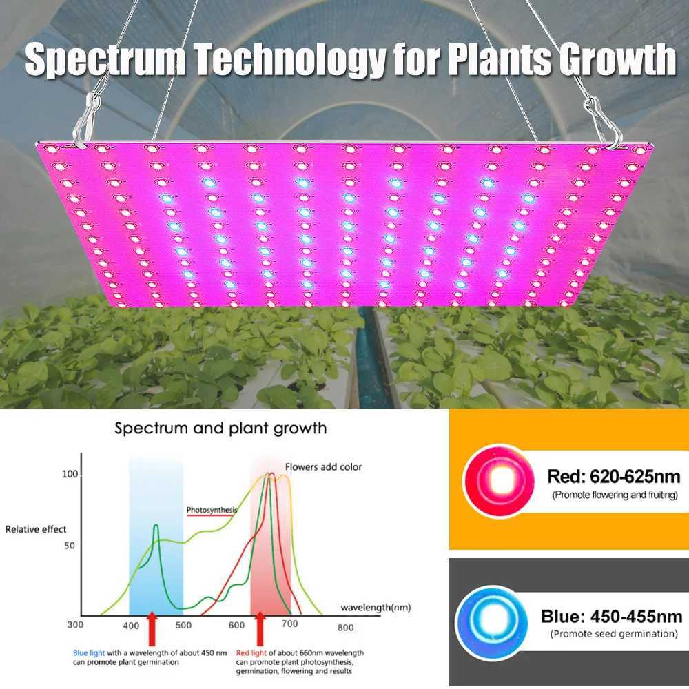 LED Plant Grow Light 1000W/2000W Full Spectrum Hydroponic Growing Lamp Plants Phyto Veg Flower Indoor Ultrathin Panel PhytolampXJ250526