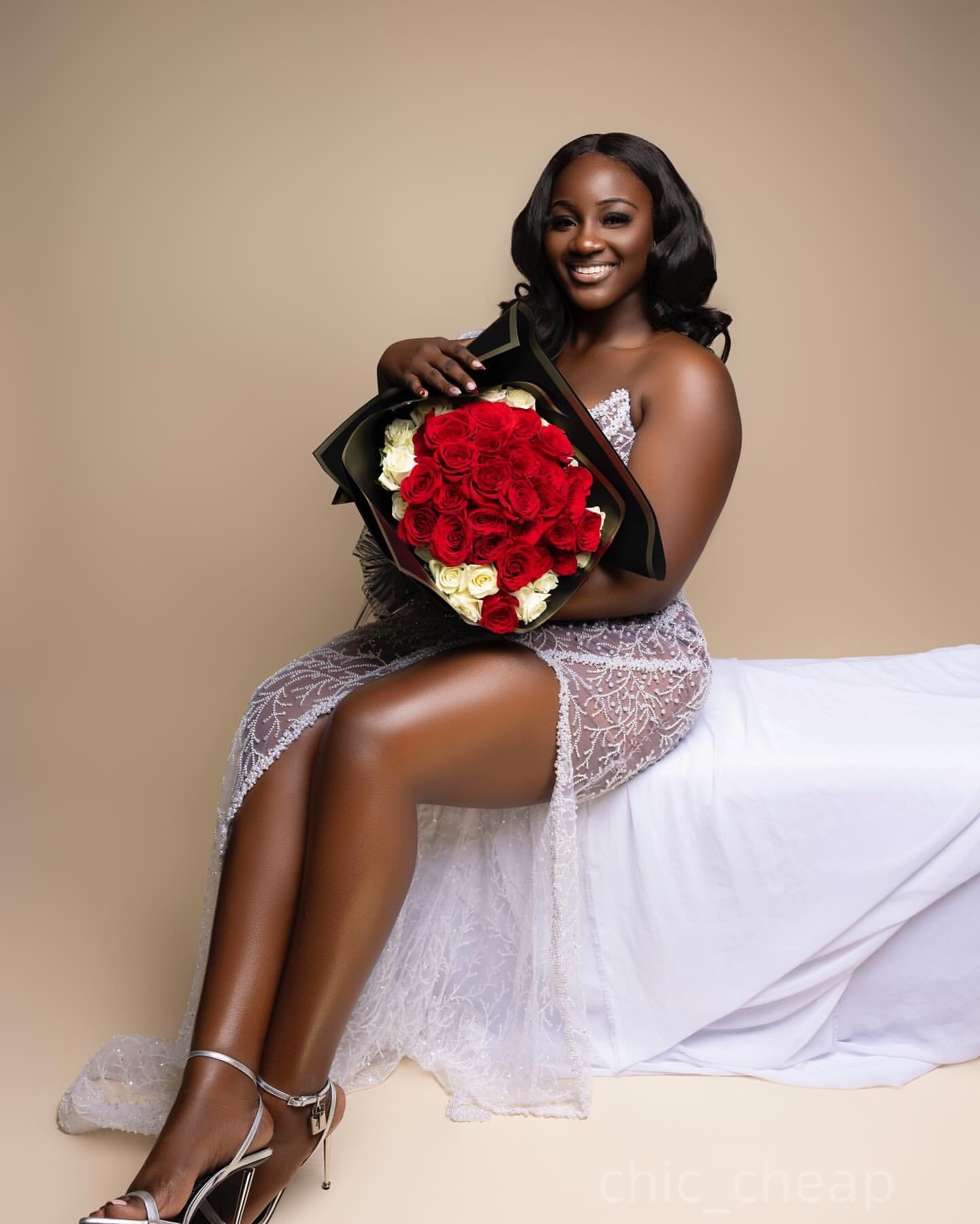 Ivory Sheath Prom Dresses 2025 One Shoulder Pearls Illusion Evening Formal Party Second Birthday Engagement Gowns Plus Size Dress For Special Occasion