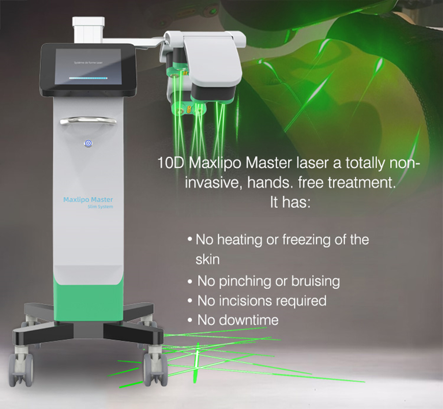 No Pain No Risk Fat Loss Green Lipo 532 nm Cold Laser Slim Shape for Body Shape
