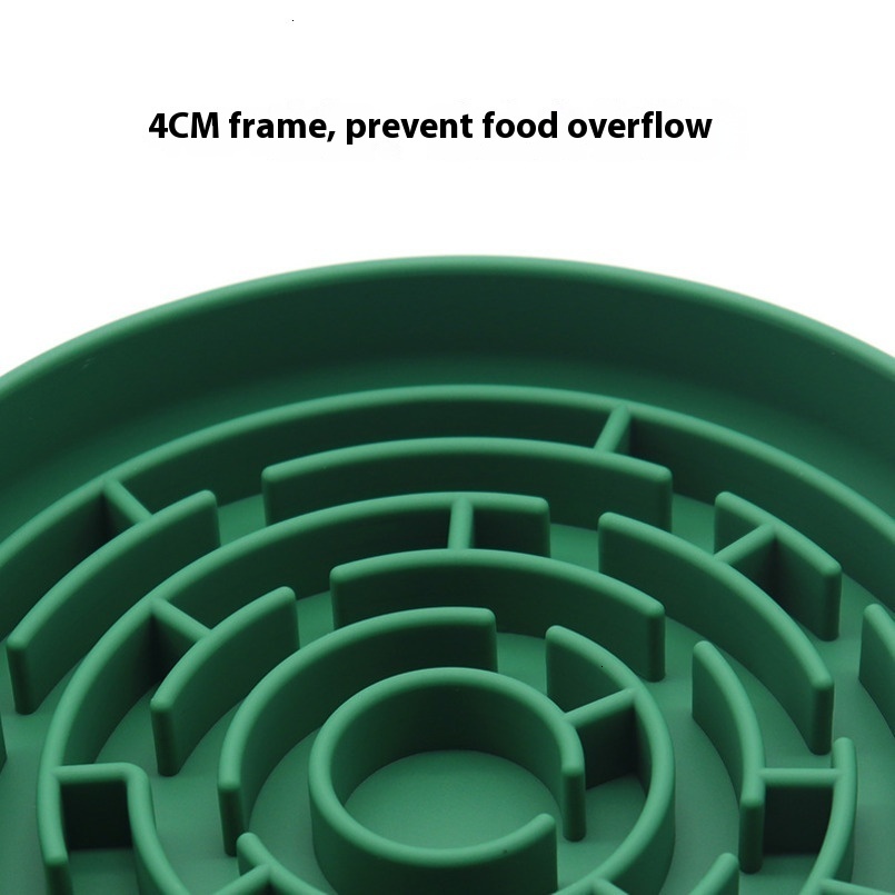 Slow Feeder Dog Bowls Silicone Pet Slow Feeder Anti-Spill Cat Bowl With Octopus Suction Cup Food Utensils Dog Supplies Enrichment Toys Dog Toys To Kee