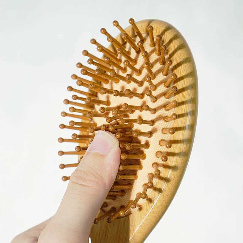 Personalized Wooden Hair Brush Customized Round Air Cushion Comb Massage Comb Mothers Day Gift Souvenir Girl Gift Birthday Gift R250526