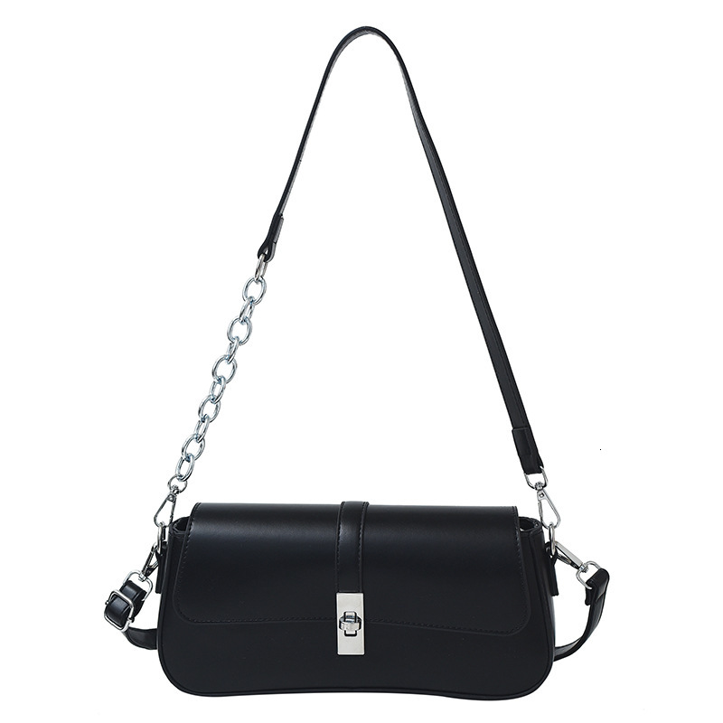 Yuezi Texture Baguette 2025 New Fashion Simple Underarm Small Square Versatile Single Shoulder Crossbody Bag