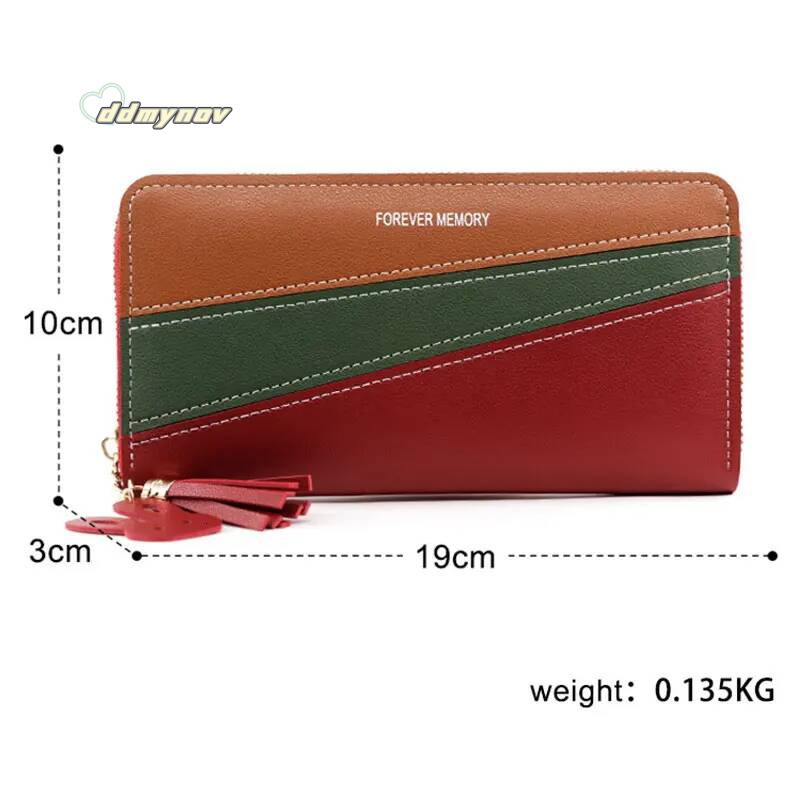New Long Women Wallets Cute Fashion Multifunctional Clutch Female Wallet Card Holder PU Leather Women's Purses ddmynov