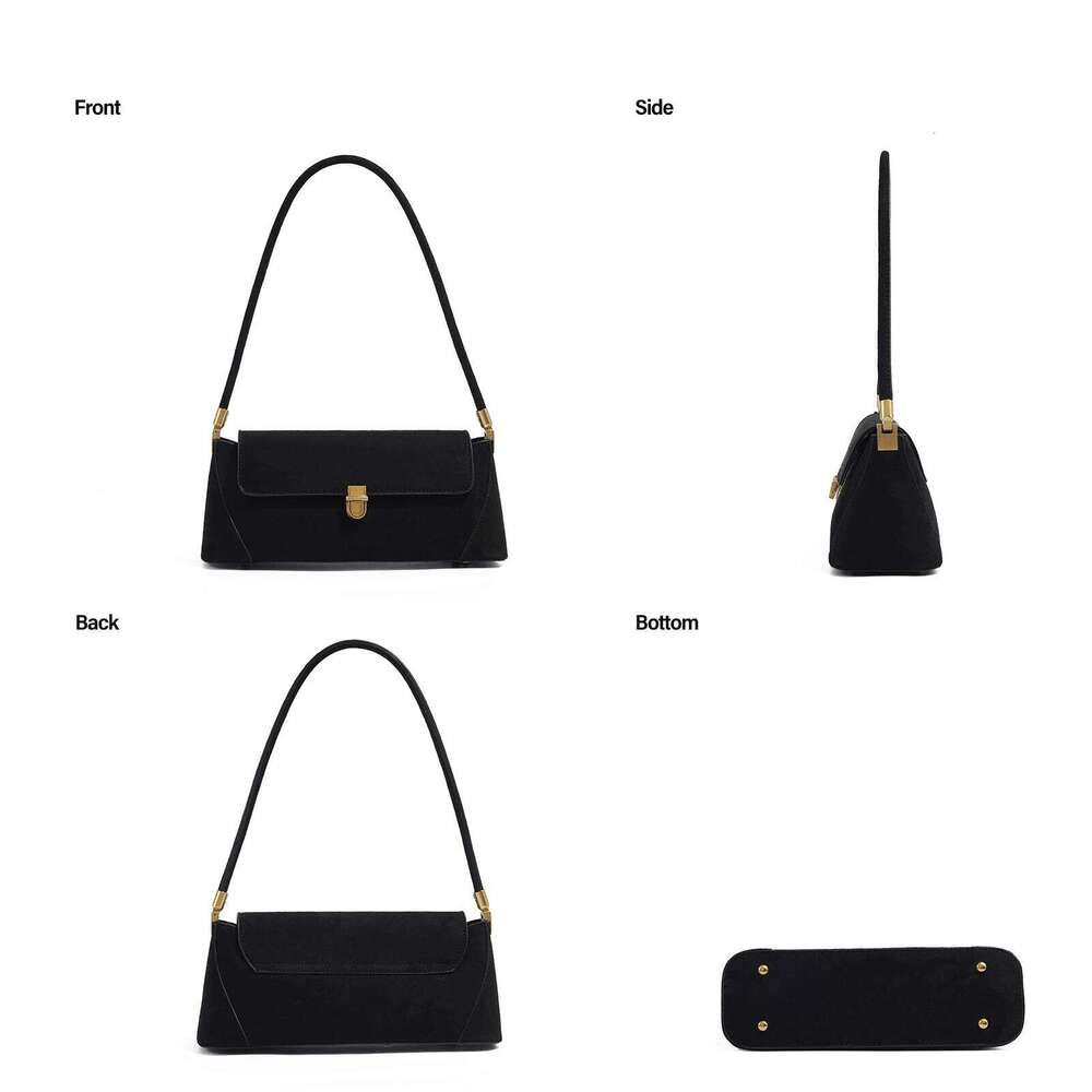 Women's Bags Designer Premium Sense Flannelette Single Shoulder Crossbody Underarm Women's Fashion Baguette Bag