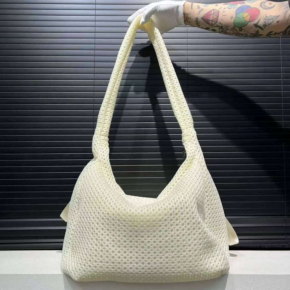 Women's Bags Designer Ladies' Fashionable Casual Slit Diagonal Cross Bag, Large Capacity Mesh Lightweight Nylon Shoulder Bag