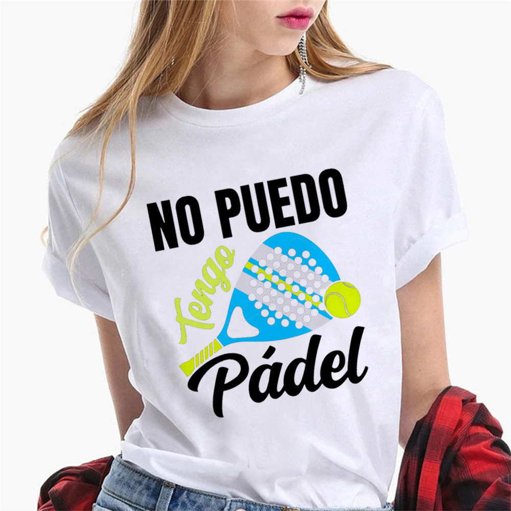 Women's T Shirts Padel Shirt Women Streetwear Summer Top Female Anime Graphic Designer Clothing