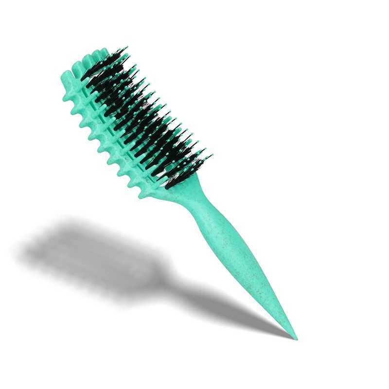 Wet Curly Hair Brush Defining Curl Hairbrush Massage Detangling Black People Detangler Hollow for Blow Drying Brushes R250526