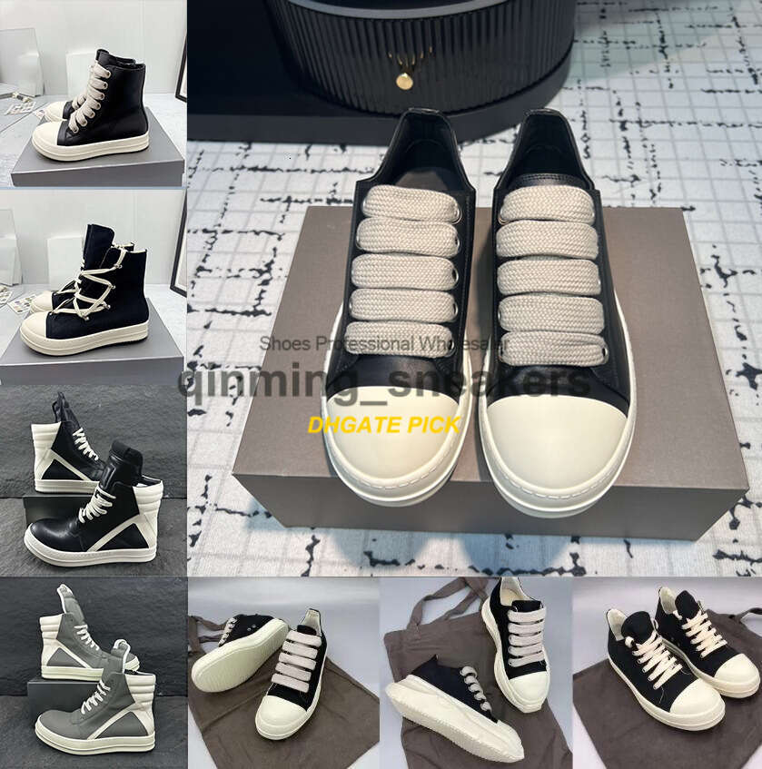 10A Top Quality With Box Women's/Men's Canvas Leather lace | High-Top Low-Top Platform Lace-Up Casual Winter Designers Boots