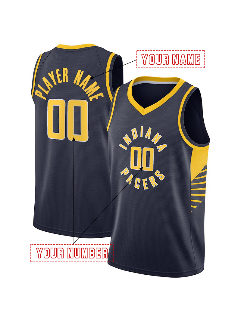 Haliburton Custom jerseys Bruce Brown Tyrese Kendall Brown Isaiah Jackson Andrew Nembhard T.J. McConnell Any Name Any Number stitched