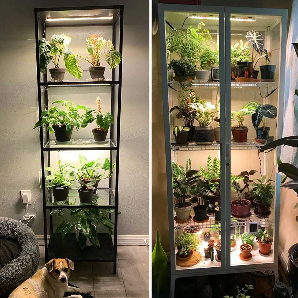 1/2/3/4Heads Indoor Plant LED Grow Light Strip Tube USB Full Spectrum Phyto Lamp Dimmable Timer Seedlings Vegetables Flower Grow LampXJ250526