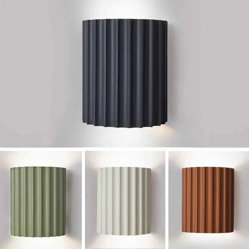 Dropshipping Modern Resin Wall Lamp Nordic LED Wall Lights Bedroom Bedside Lamps Living Room Home Decor Light Fixtures LuminariaXJ250526