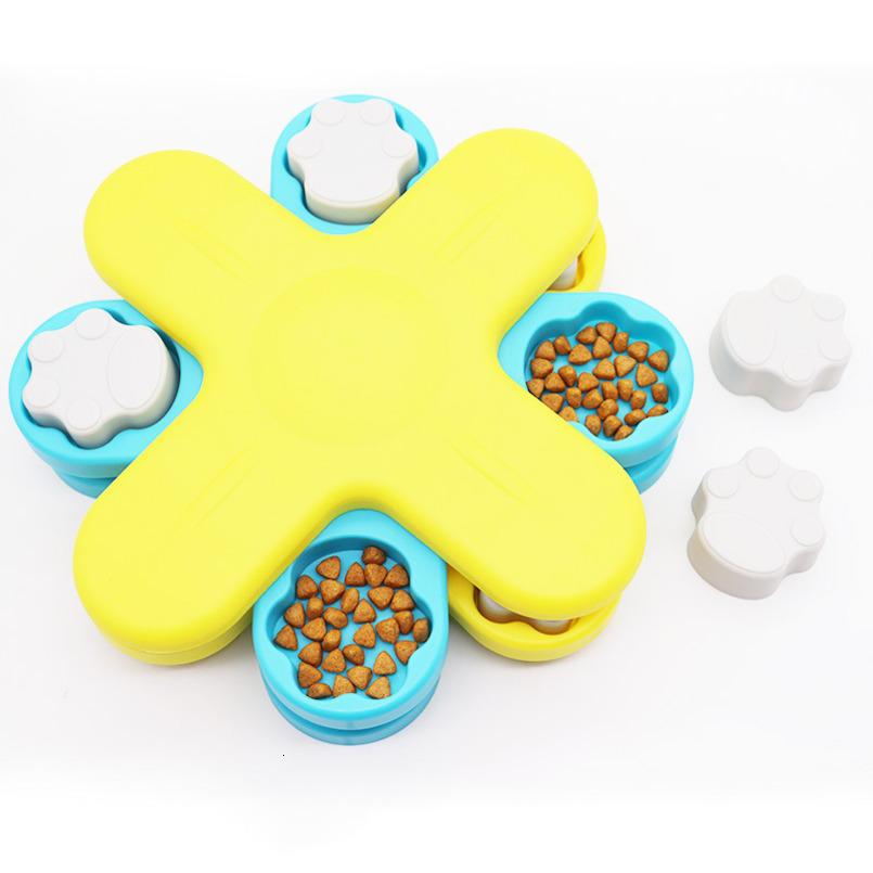 Pet Puzzle Food Hiding Toy Self-Entertainment Training Dog Supplies Foraging Turntable Feeding Dish