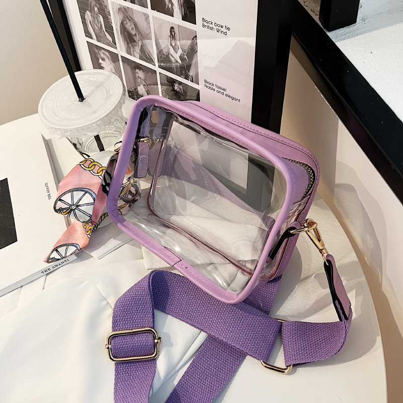 2025 New Transparent Jelly Personality Ins Trendy Cool Phone Casual Stylish Crossbody Bag