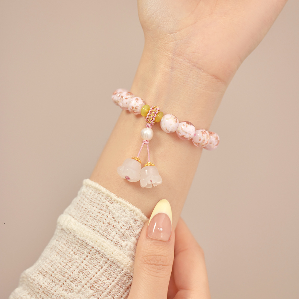Glass Hand String New Chinese Bell Orchid Pendant Bracelet Female Couple Style Scenic Spot Cultural Play