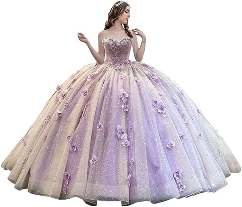 Ball Gown Quinceanera Dresses Sequins Appliques Big Bow Sweetheart Tulle Lace-up Plus Size Sweet 15 16 Princess Birthday Party Gowns Vestidos De 15 An