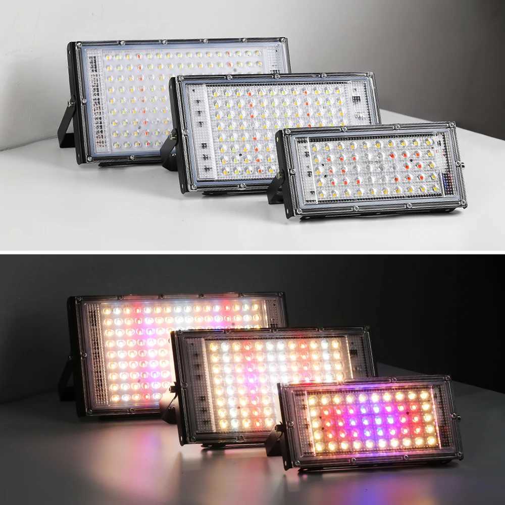 LED Grow Lamp AC 220V 230V Flood Lights Full Spectrum Hydroponics Seeding Flower Phytolamp Plant Lamps Plant Lighting LEDXJ250526