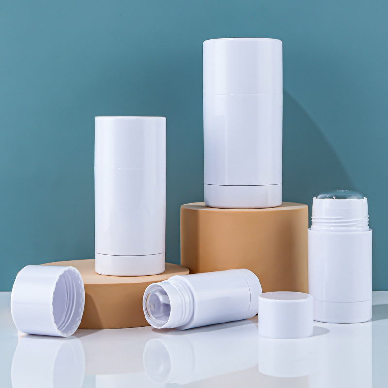 15ml 30ml 50ml 75ml Empty Black Deodorant Bottle Round Bottom Filling Stick Deodorant Container Refillable Twist up Tube