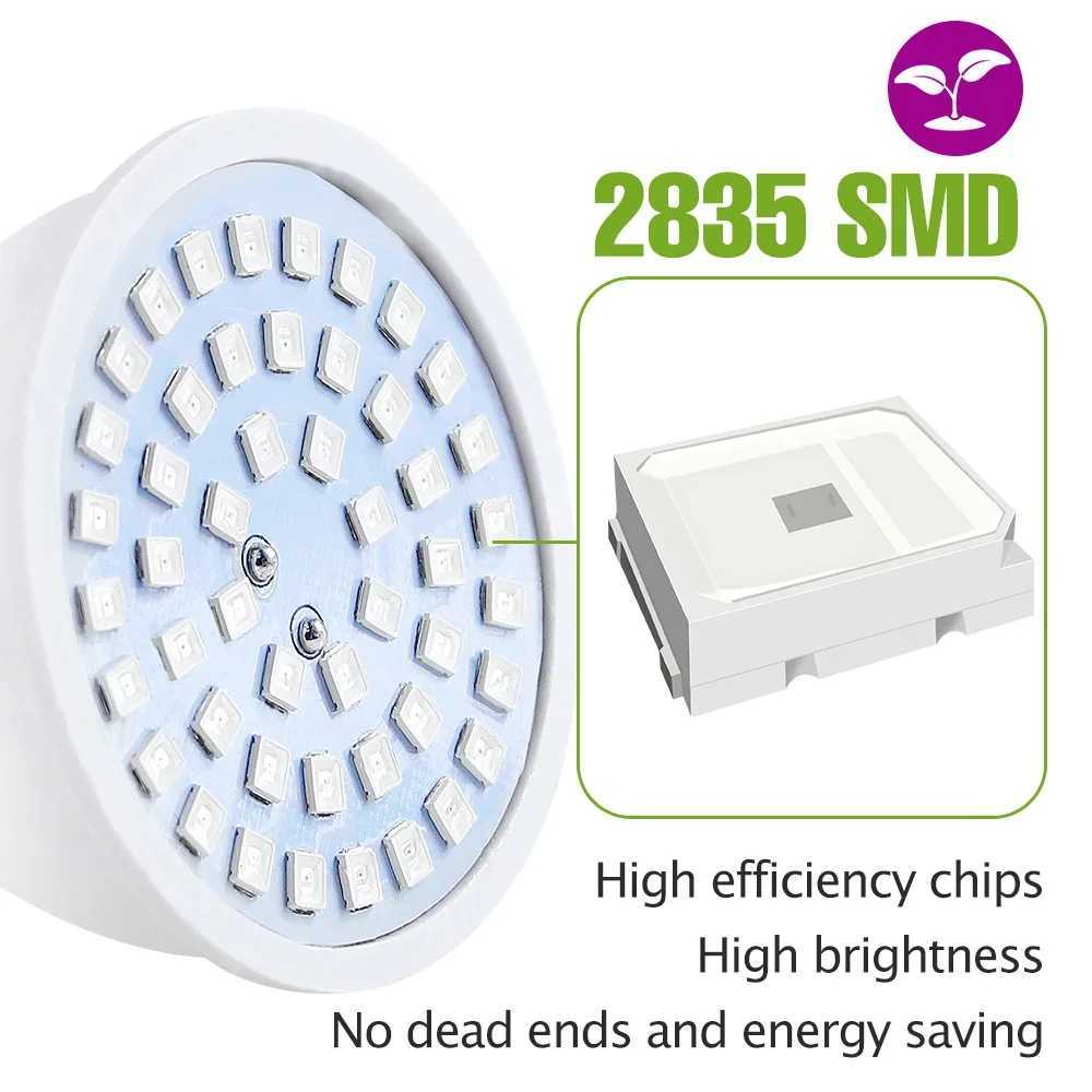 E27 LED Plant Grow Lights GU10 220v Full Spectrum Indoor Hydroponics Flower Seeds Promote Growth Vegetables Cultivation LampE14XJ250526