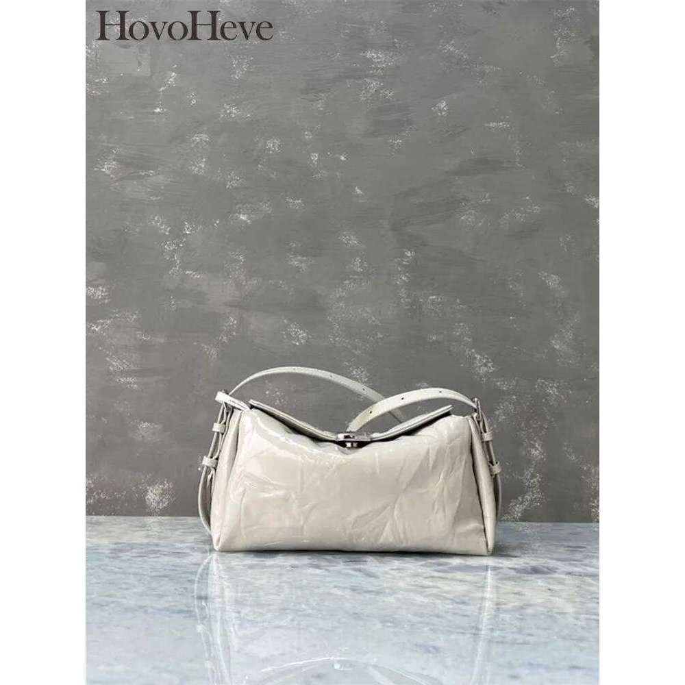 Ladies Office Genuine Leather Mini Armpit Handbag Tote Women Single Shoulder Bag Hasp Fashion Designer Elegant Crossbody Bags