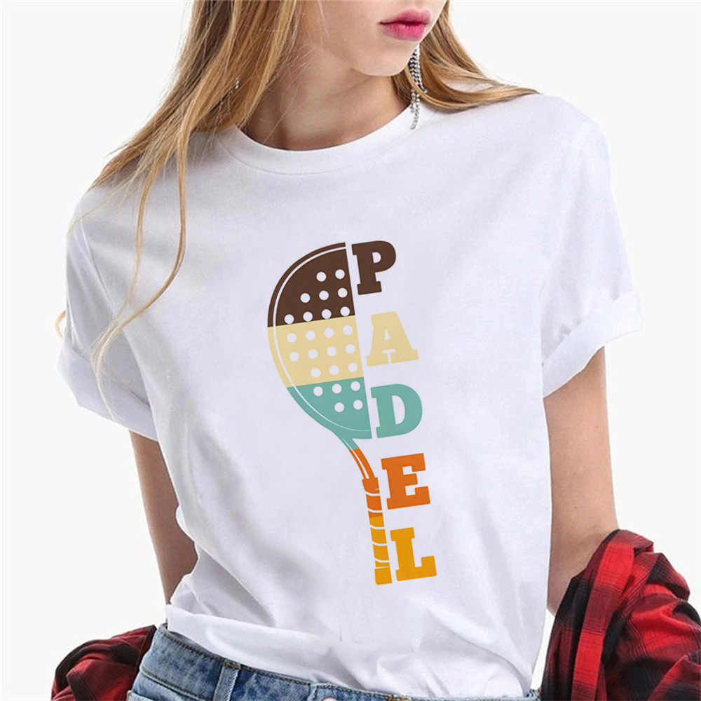 Women's T Shirts Padel Shirt Women Streetwear Summer Top Female Anime Graphic Designer Clothing