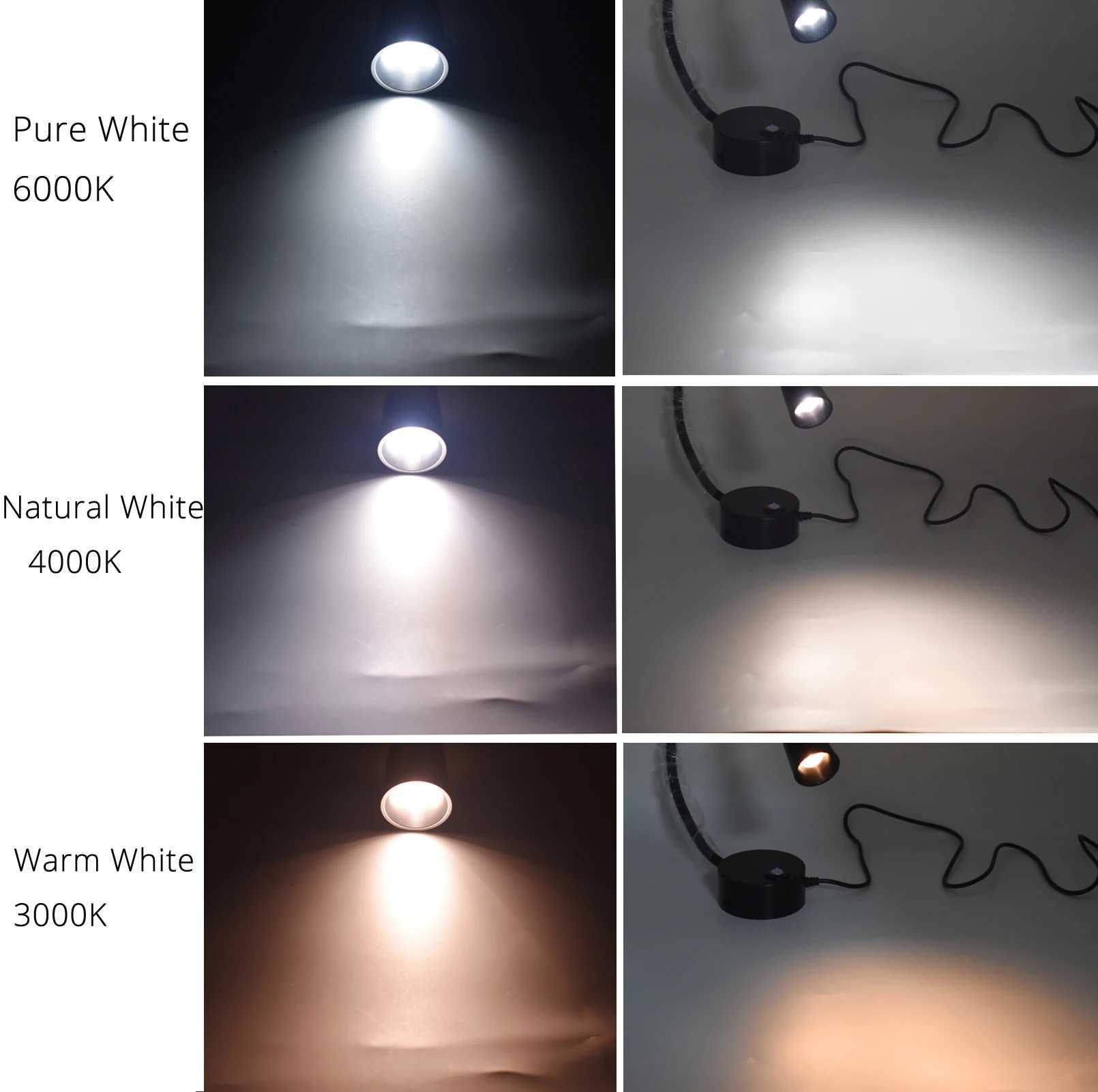 5V USB 3CCT Dimmable Wall Lamp CRI98 RG0 Bedside Reading Lamp Working Spot Light 15 Gooessneck AdjustableXJ250526