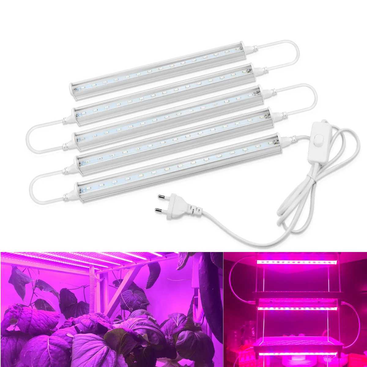 Plant LED Grow Light T5 Tube Bar Lamp 29cm 6W AC 85V -265V EU /US Plug Greenhouse Seeding Home Pot Plant GrowingXJ250526
