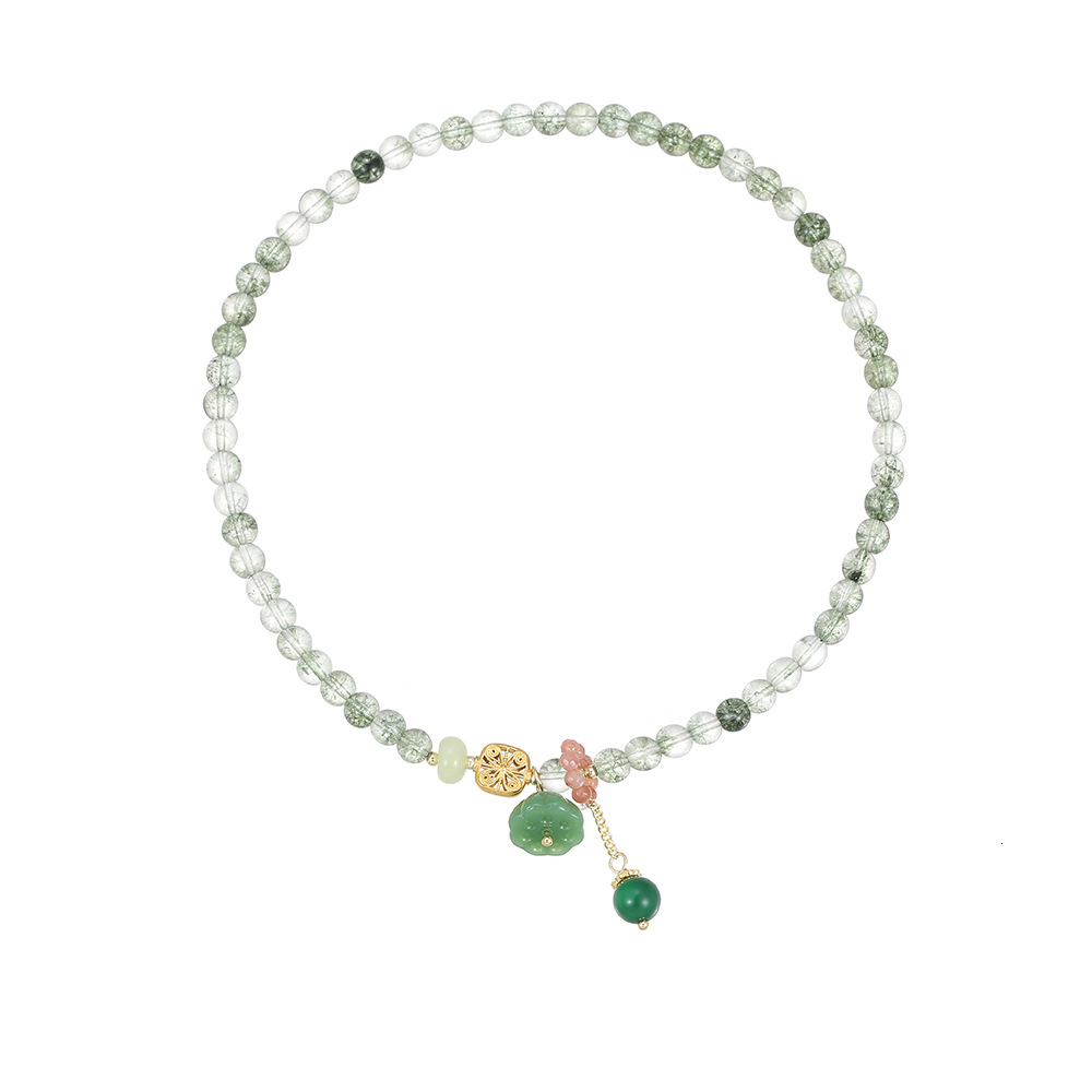 Jewelry layering strawberry crystal for couples and girlfriends, temple style new Chinese jewelry bracelet