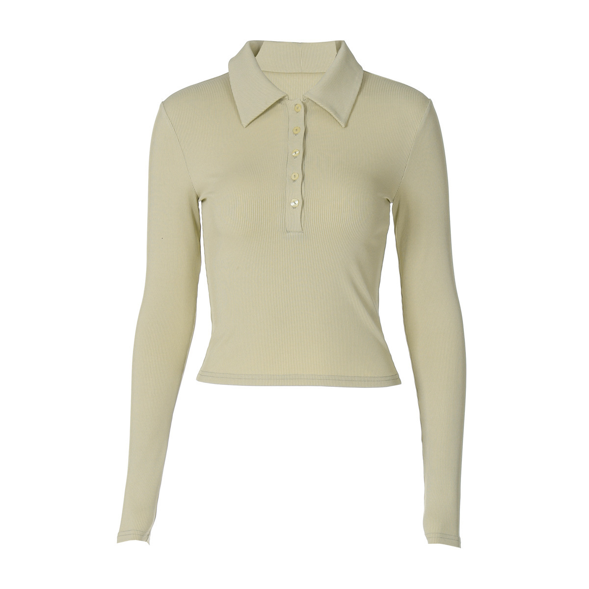 Designer Women's Long Sleeved 2025 New Style Spicy Girl Polo Collar Long Sleeved Top Slim Fit Shirt Women's Casual Long Shirt