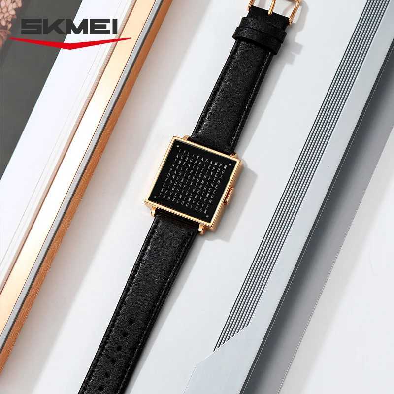SKMEI 2388 Fashion Electronic Watch Luxury Led Light Digital Wristwatch For Man Date Display Life Waterproof Leather Strap Clock M250526