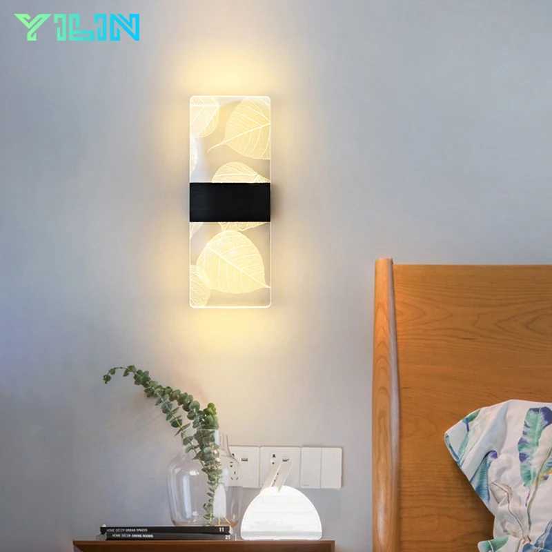 Indoor Acrylic Wall Lamp 6W Modern LED Wall Light Nordic Sconce Lamps Balcony Aisle Bedside Lights For Home Decoration AC85-265VXJ250526