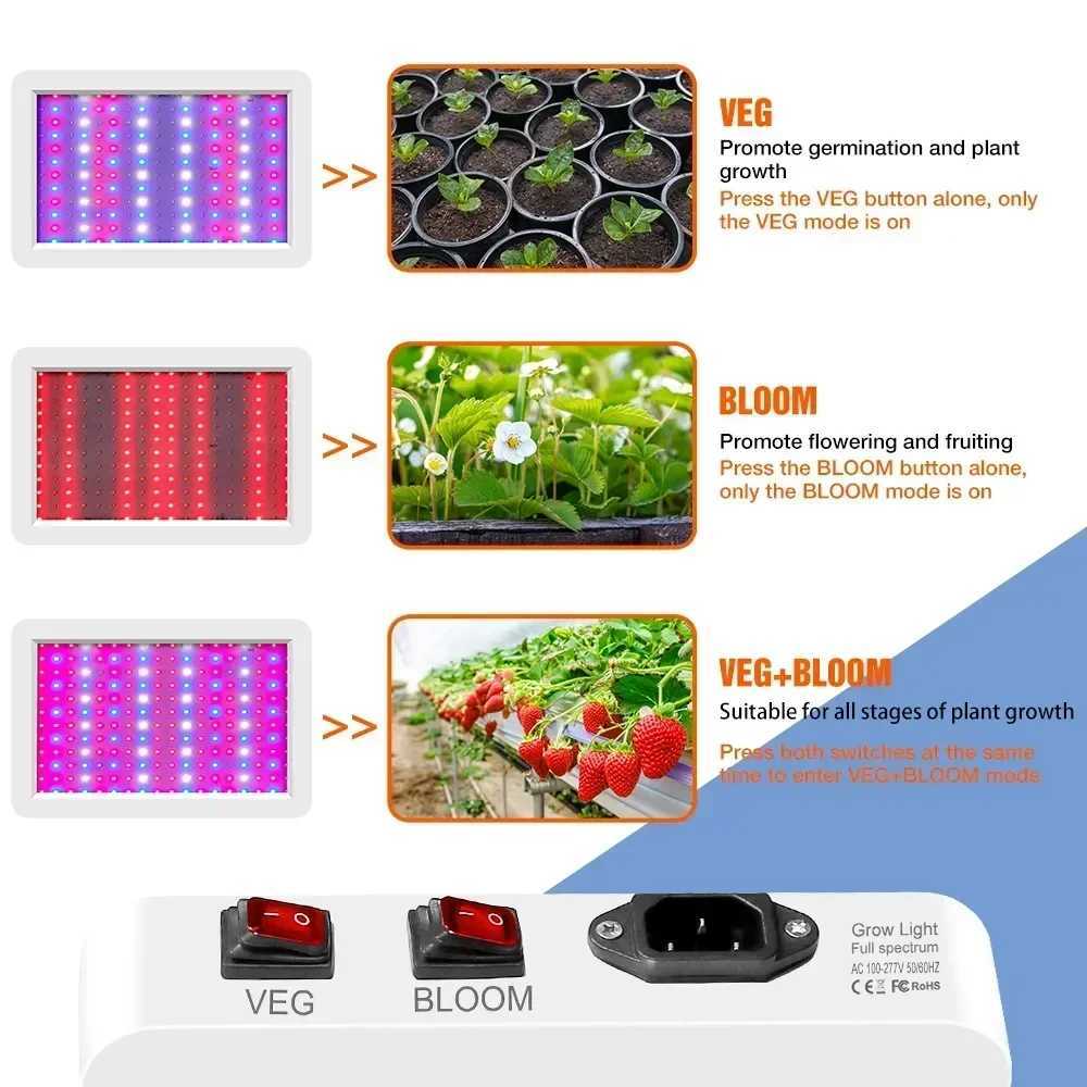 Newest 4000/5000W Full Spectrum LED Growing Light IP65 Plant Bulbs Hydroponic Lamp Greenhouse Lamps Flower Growth Lighting BoxXJ250526