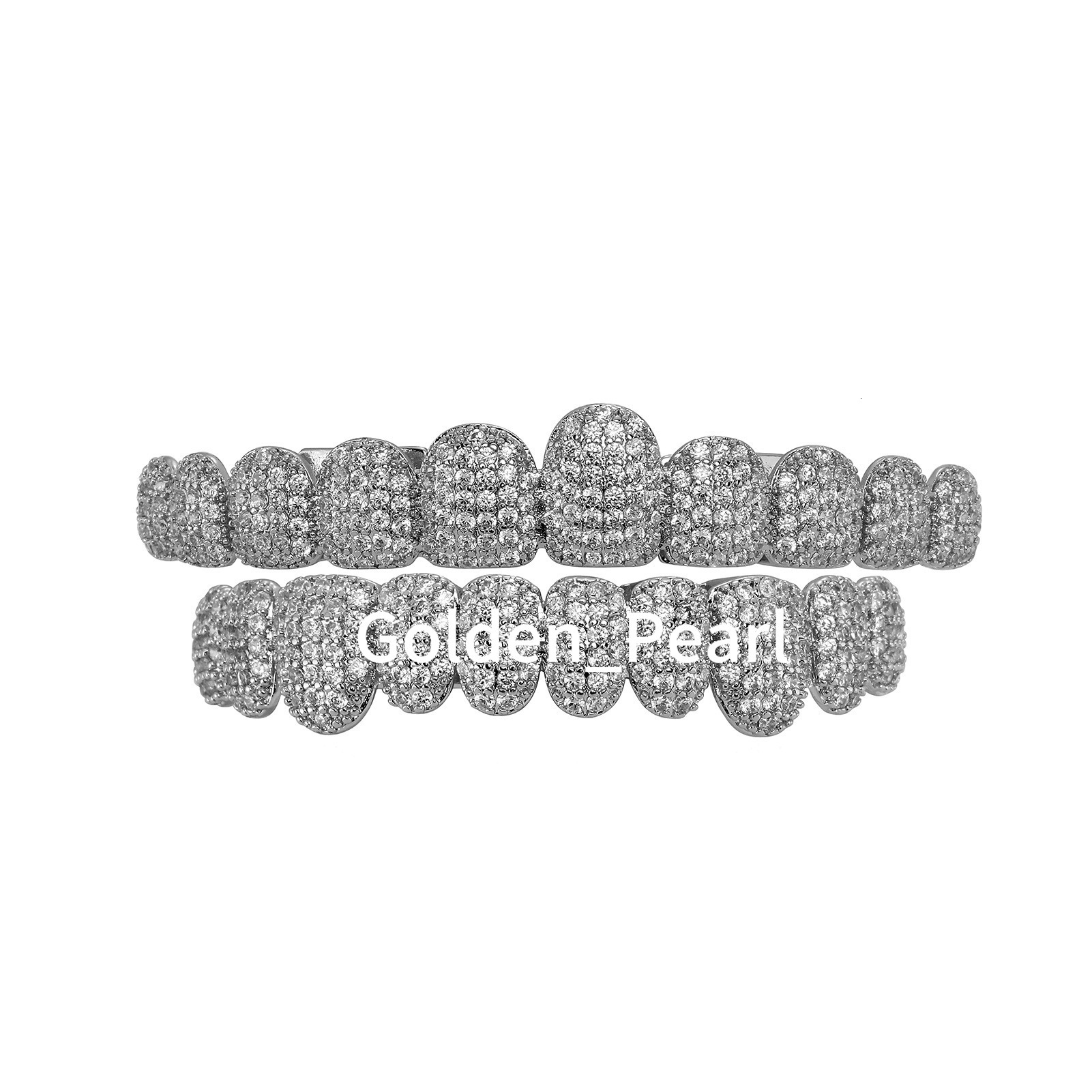 Custom Hip Hop Jewelry Shining 925 Sterling Silver VVS Moissanite Iced Out Grillz Teeth