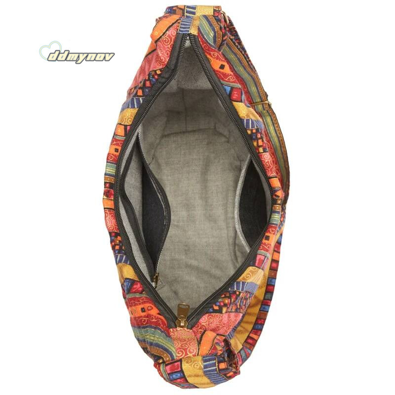 Annmouler Vintage Women Shoulder Bohemian Style Crossbody Quality Large Capacity Messenger Bag with Adjustable Strap ddmynov