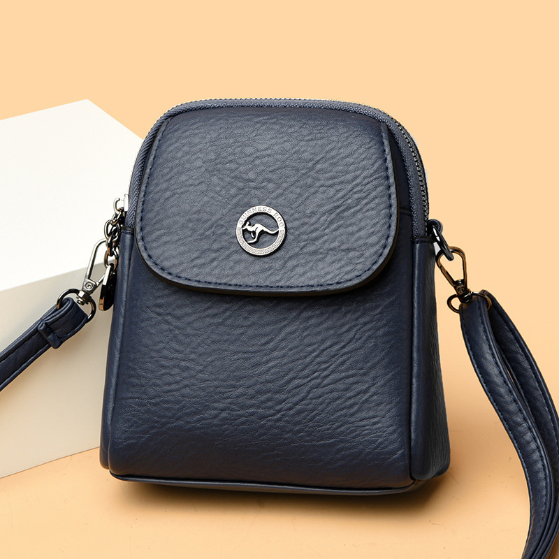 Brand High Quality Style 2024 new crossbody women's versatile vertical multi-layer shoulder bag, fashionable and high-end mobile bag Free Deliver