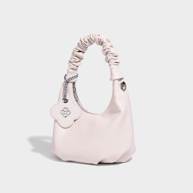 High-end Niche for Women Fashion 2025 New Single Shoulder Crossbody Summer Women's Handheld Pleated Dumpling Bag