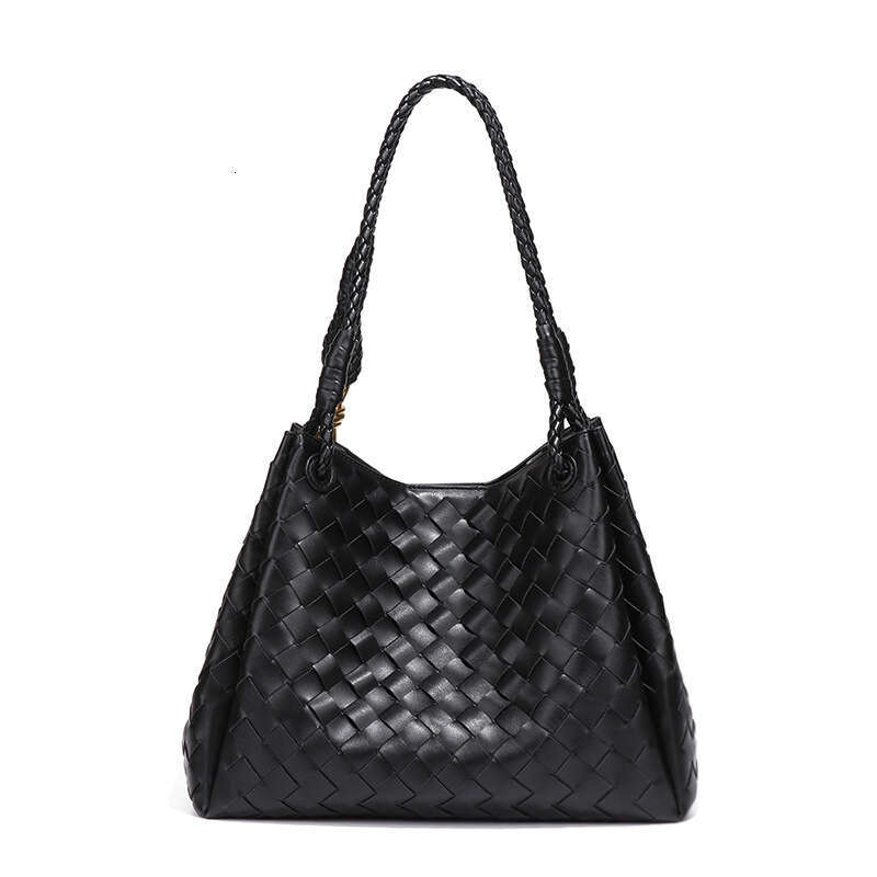 Luxury Fashion Two-Piece Set Mother And Child Single Shoulder Large Parachute Handbag Bucket High-End Woven Underarm Bag